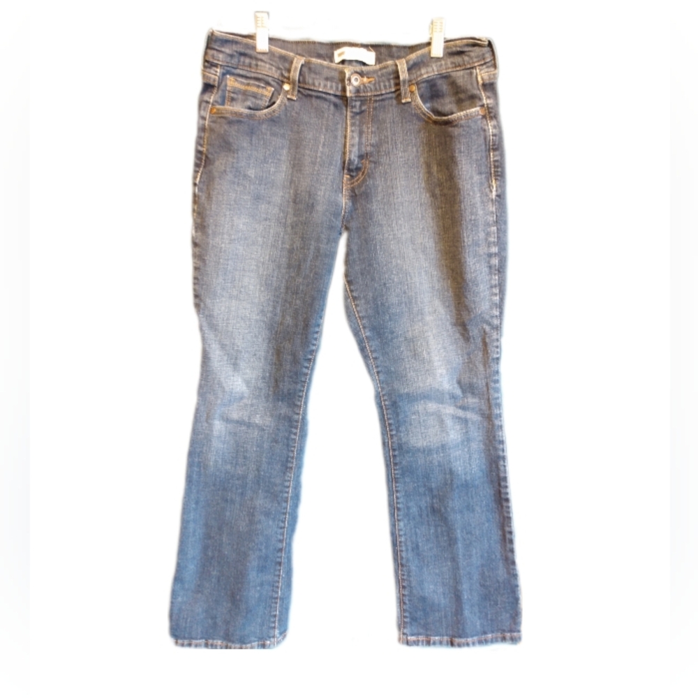Levi's 515 Bootcut Jeans with Embellished Pockets Size 12 SHORT